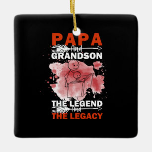 Grandfather Quotes Papa And Grandson Keramikornament