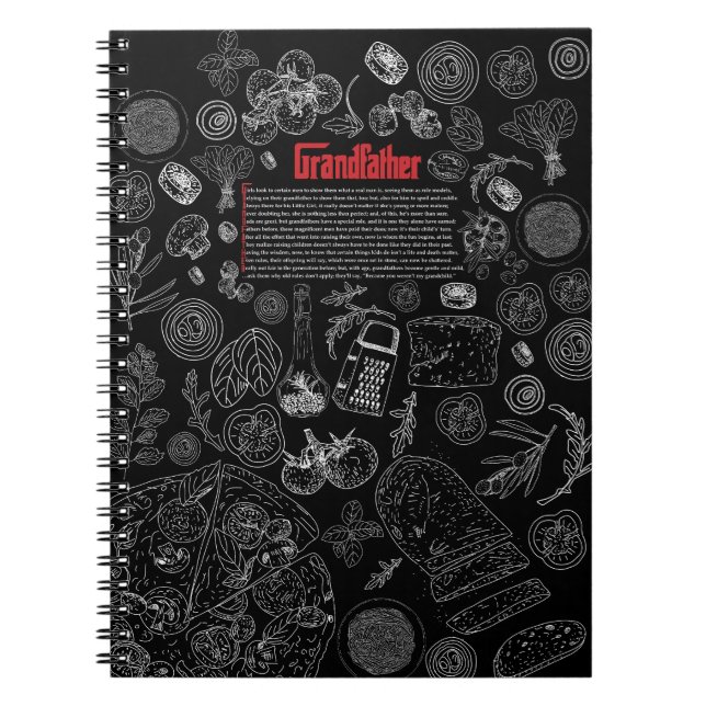 Grandfather Recipe Notebook Notizblock (Vorderseite)
