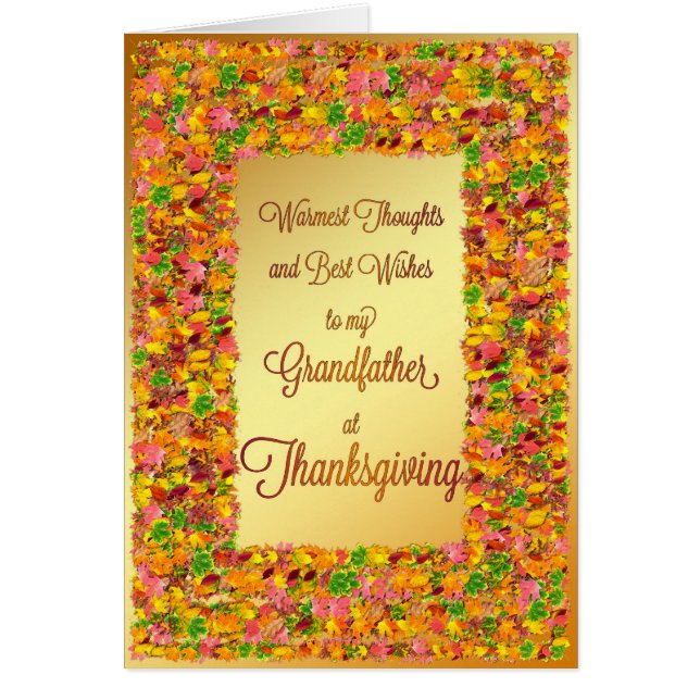 Grandfather Thanksgiving, fall leaves (Vorne)