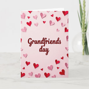 Grandfriends-Tag Lovely Hearts Karte