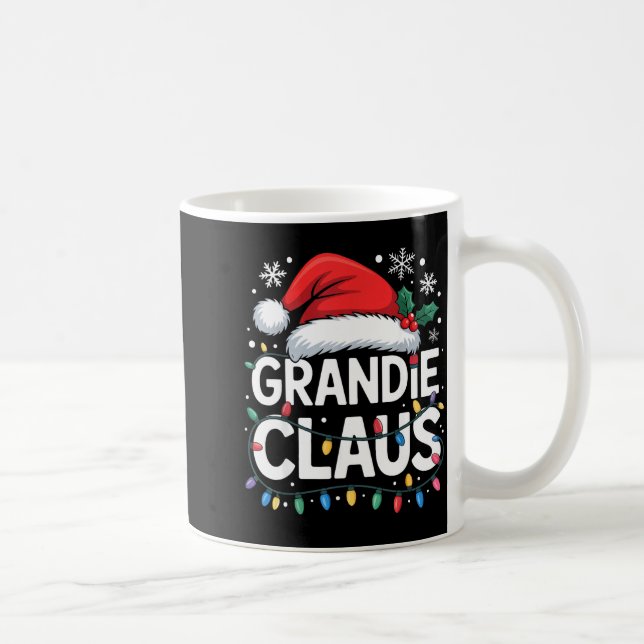 Grandie Claus Matching Family Christmas Holiday Pa Kaffeetasse (Rechts)