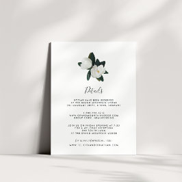 Grandiflora Guest Information Card Begleitkarte