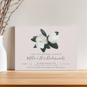 Grandiflora   Southern Magnolia Bridesmaids Brunch Einladung