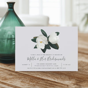 Grandiflora   Southern Magnolia Bridesmaids Brunch Einladung