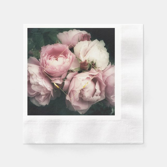 Grandiose Peonies Paper Napkin Serviette (Vorderseite)