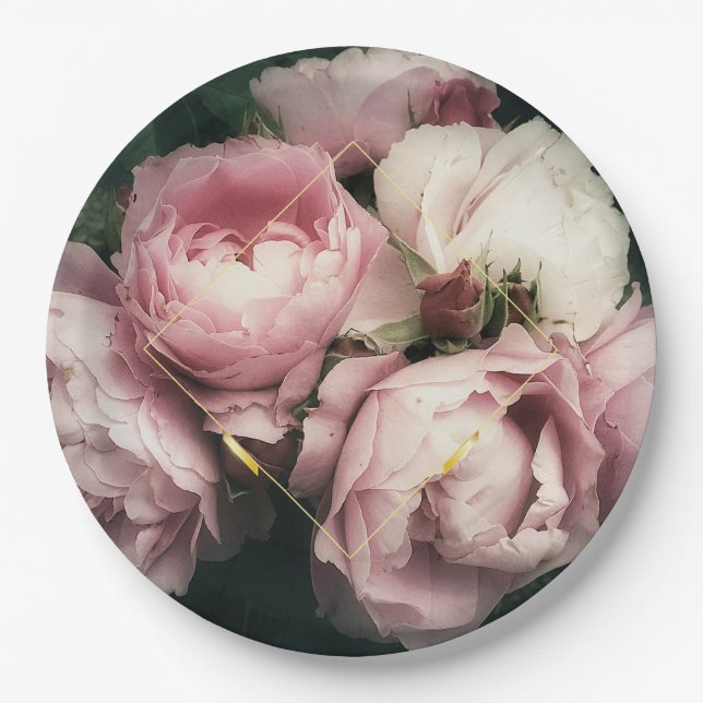Grandiose Peonies Paper Plate Pappteller (Vorderseite)