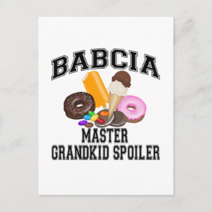 Grandkid Spoiler Babcia Postkarte