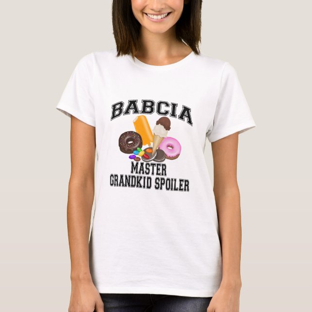 Grandkid Spoiler Babcia T-Shirt (Vorderseite)