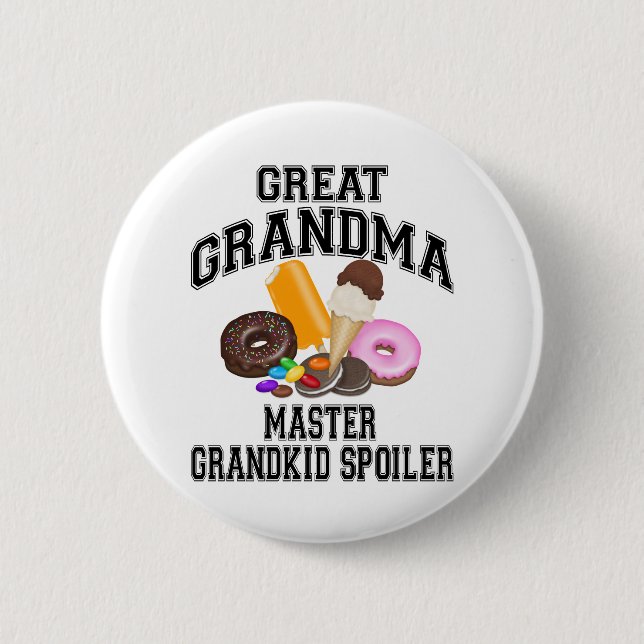 Grandkid-Verderber-große Großmutter Button (Vorderseite)