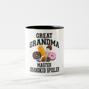 Grandkid-Verderber-große Großmutter Zweifarbige Tasse