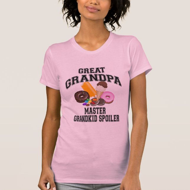 Grandkid-Verderber-großer Großvater T-Shirt (Vorderseite)