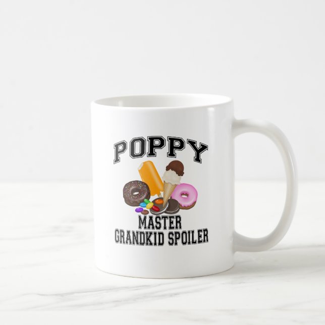 Grandkid-Verderber-Mohnblume Kaffeetasse (Rechts)
