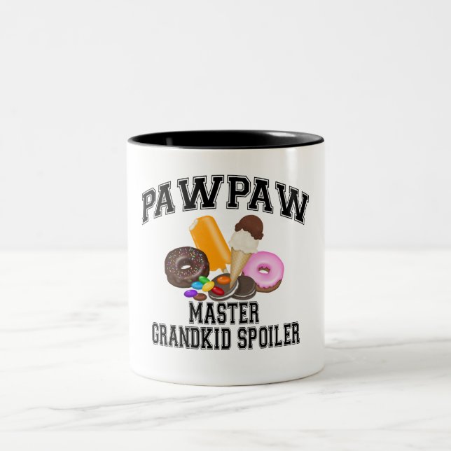 Grandkid-Verderber-Papaya Zweifarbige Tasse (Mittel)