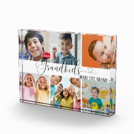 Grandkids Collage für Oma Geschenkblöcke aus Foto