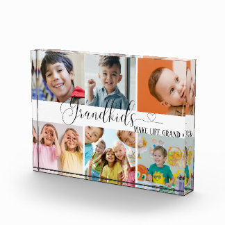 Grandkids Collage für Oma Geschenkblöcke aus Foto