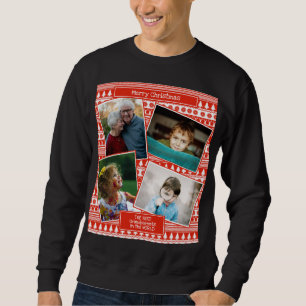 Grandkids Foto Frohe Weihnachten Ugly Sweater Sweatshirt