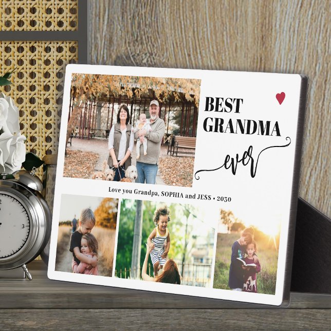 Grandkids photo collage best grandma ever  fotoplatte (Von Creator hochgeladen)