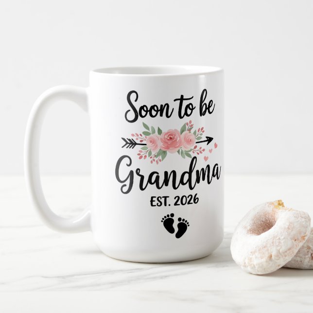 Grandma 2026 Soon to be Grandma 2026 Kaffeetasse (Mit Donut)