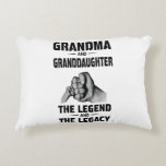 Grandma And Granddaughter Legend And Legacy Dekokissen<br><div class="desc">Ideal gift on Back to School,  Graduation,  Birthday,  Travel,  Reunion,  Christmas,  or any Special Chance</div>