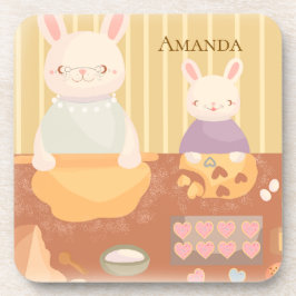 Grandma Baking Cookies Getränkeuntersetzer