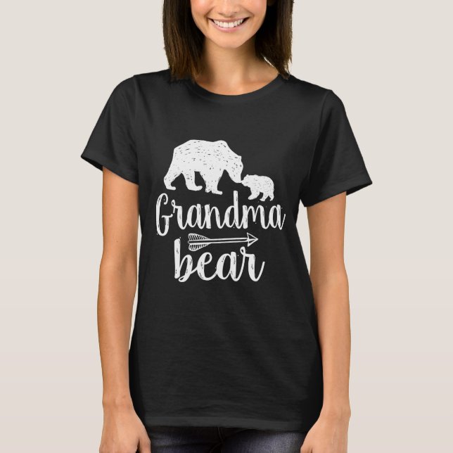 Grandma Bear Mütter Tagesgeschenk T-Shirt (Vorderseite)