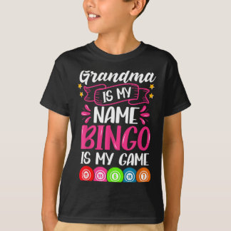 Grandma Bingo Player Funny Bingo Quote Design  T-Shirt