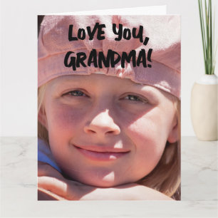 GRANDMA BIRTHDAY FOTO BIRTHDAY GREETING CARD KARTE