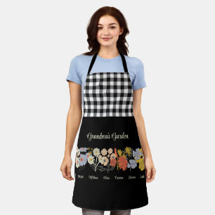 Grandma Blütengarten 7 Name Vintag Blüte Schürze