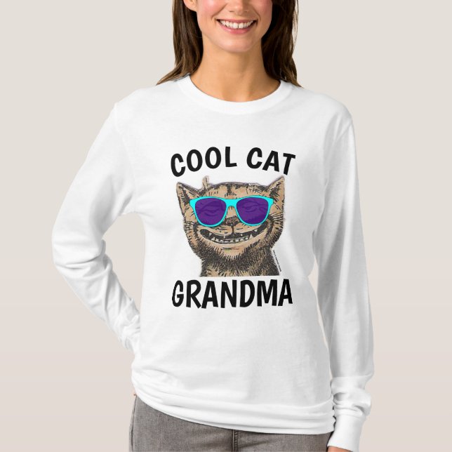 GRANDMA COOL CAT T - SHIRT T - SHIRT (Vorderseite)