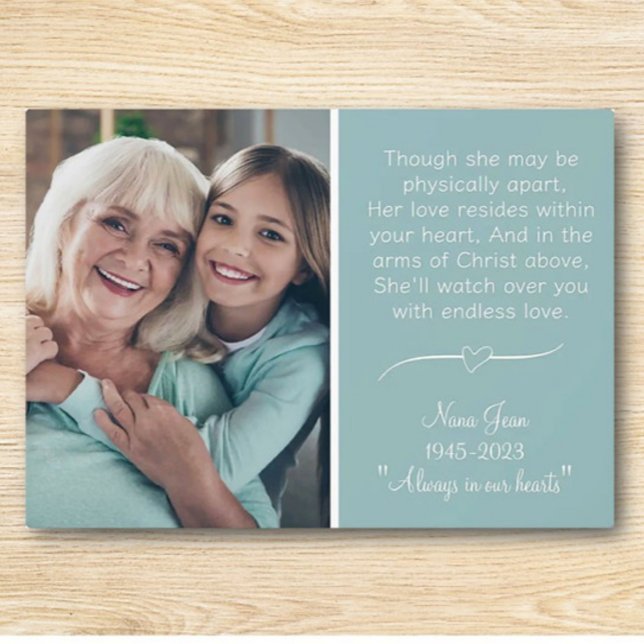 Grandma Erinnerung Custom Plaque mit Easel Fotoplatte (Von Creator hochgeladen)