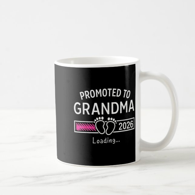 Grandma Est 2026 Promoted To Grandma New Grandma 2 Kaffeetasse (Rechts)