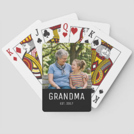 Grandma Established Photo  Spielkarten
