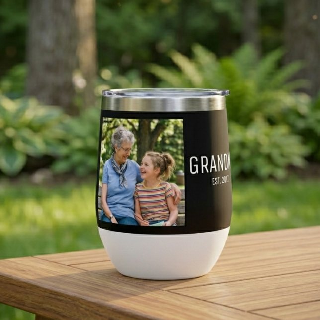 Grandma Established Script Black Photo  (Von Creator hochgeladen)