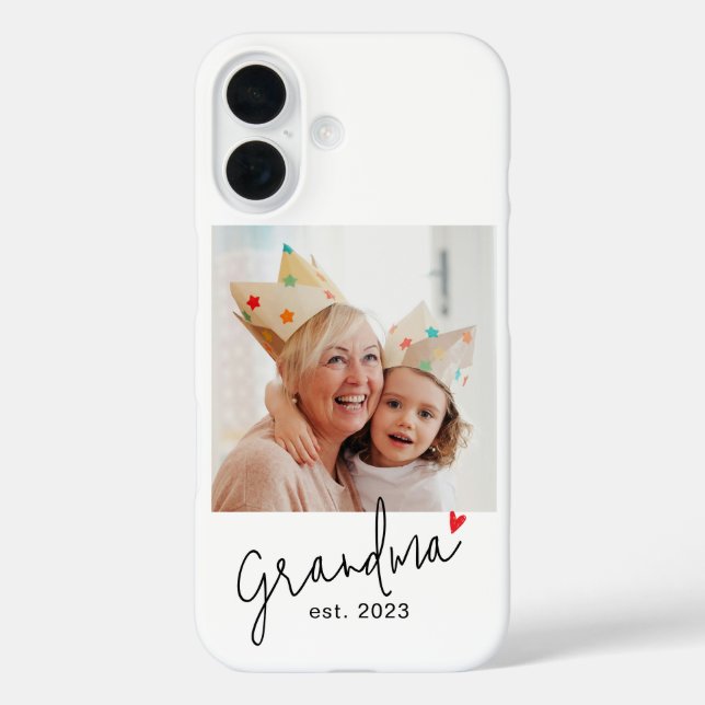 Grandma Established Script Photo Case-Mate iPhone Hülle (Rückseite)