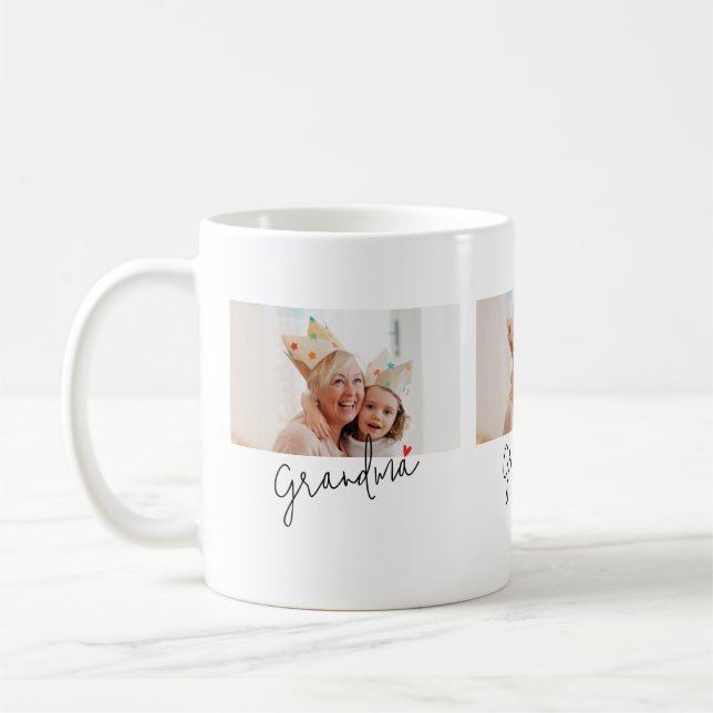 Grandma Established Script Photo Kaffeetasse (Links)
