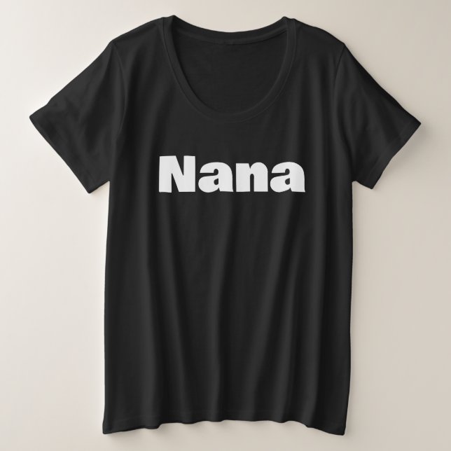 Grandma Family Photoshoot Bold Lettered Tri-Bl Große Größe T-Shirt (Design vorne)