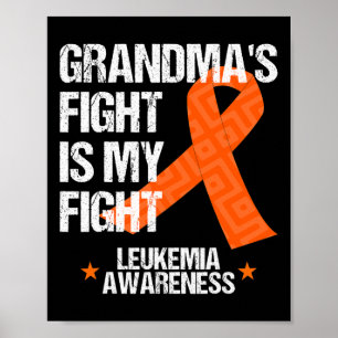 Grandma Fight Orange Ribbon Geschenk für den Monat Poster