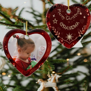 Grandma Foto Keramik Ornament