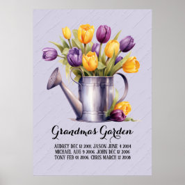 Grandma Garden Herzstück Großkinder Poster