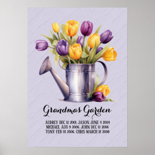 Grandma Garden Herzstück Großkinder Poster