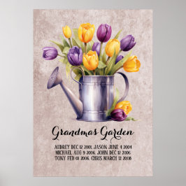 Grandma Garden Herzstück Großkinder Poster