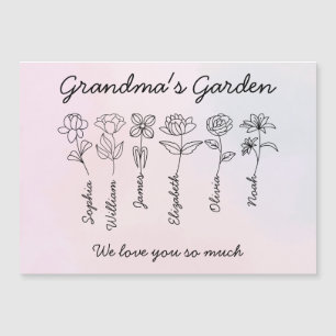 GRANDMA-GARTEN - CU MAGNETEINLADUNG