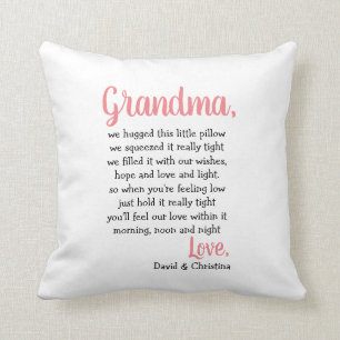 Grandma Geschenk Pillow Hugs & Kisses Special Kiss Kissen
