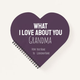 Grandma Gifts Grandmother Keepsake Simple For Her Notizbuch