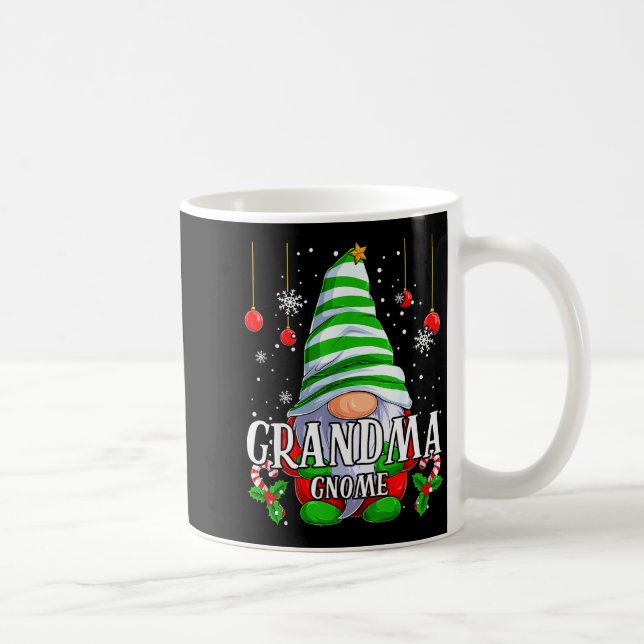 Grandma Gnome Christmas Pajamas Matching Family Gr Kaffeetasse (Rechts)