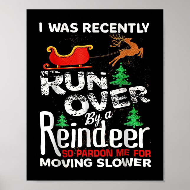Grandma Got Run Over By A Reindeer Christmas So Pa Poster (Vorne)