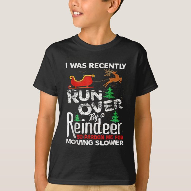 Grandma Got Run Over By A Reindeer Christmas So Pa T-Shirt (Vorderseite)