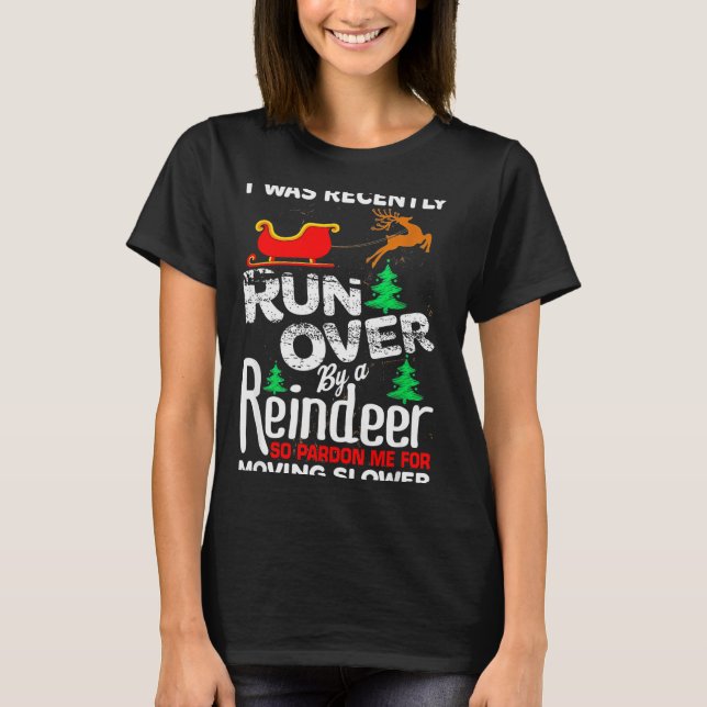Grandma Got Run Over By A Reindeer Christmas So Pa T-Shirt (Vorderseite)