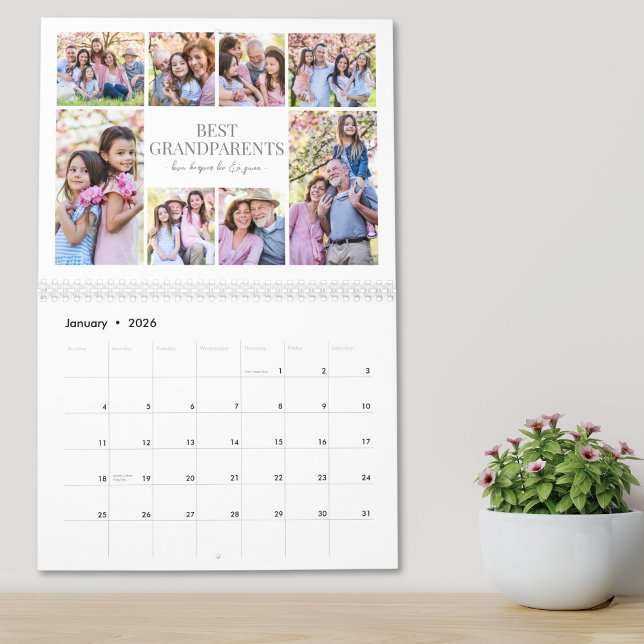Grandma Grandpa Photo Collage Calendar Kalender (Grandma Grandpa Photo Collage Calendar)