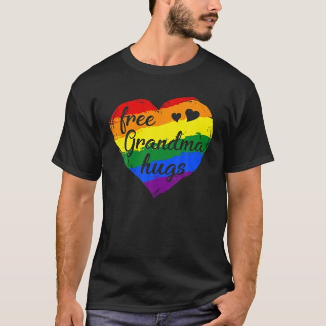 Grandma Hugs LGBT Free Grandma Hugs Kinder T-Shirt (Vorderseite)